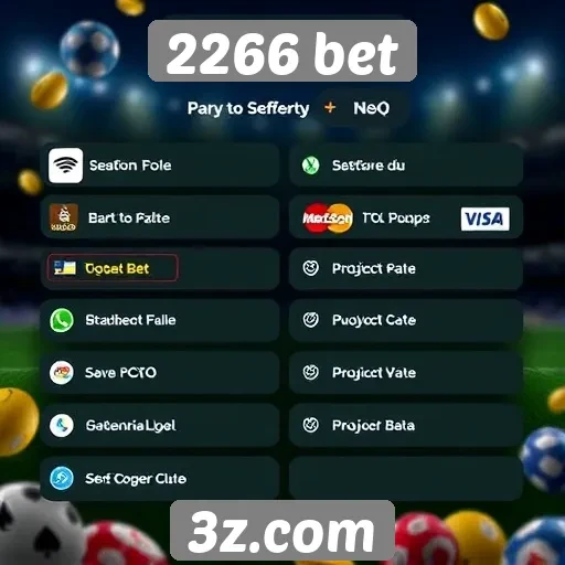 Métodos de pagamento disponíveis no 2266 bet